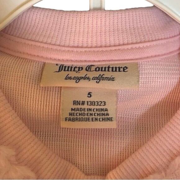 Juicy Couture Girls Pink Plush Pullover & Leopard Leggings Set | Sz 5 NWT - Picture 3 of 5